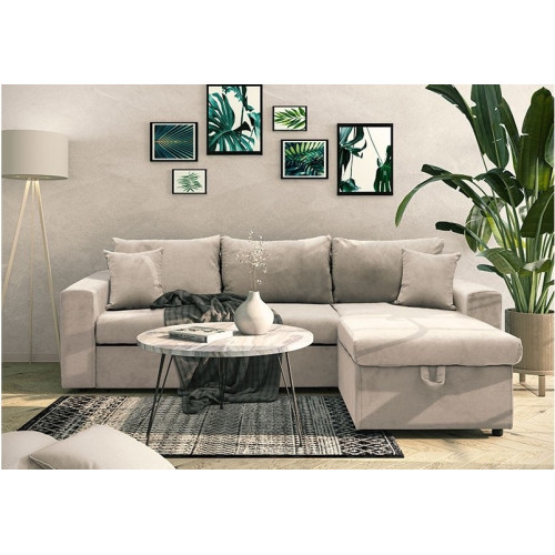 Sofa Lilian 225x148x81 beige DIOMMI 166-000018