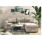 Sofa Lilian 225x148x81 beige DIOMMI 166-000018