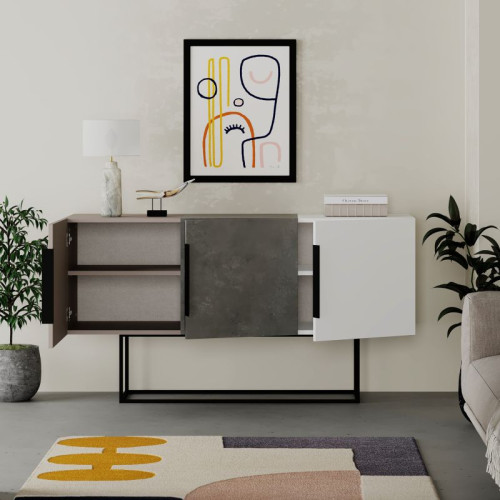 Buffet Estella 150x42x79,5 grey/white DIOMMI 119-001109