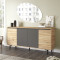 Sideboard Augusta 160x40x78,5 charcoal/oak DIOMMI 176-000036