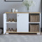 Entrance furniture Deril 90x33x52,5cm white-sonoma DIOMMI 120-000278