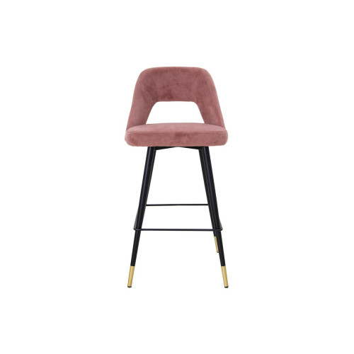 Bar stool Brianna 50x52x99 pink velvet DIOMMI 112-000033