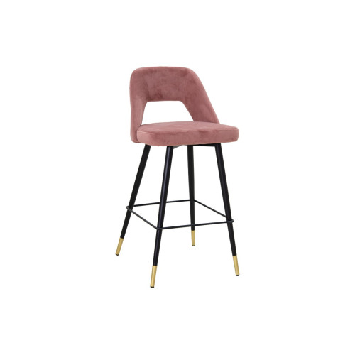 Bar stool Brianna 50x52x99 pink velvet DIOMMI 112-000033