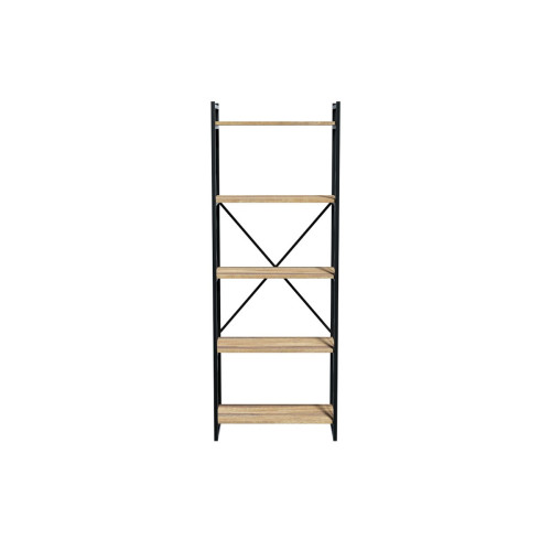 Bookcase Baker 66x34x180 walnut/black DIOMMI 120-000330