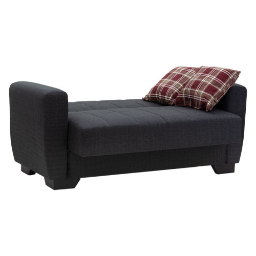 2 seater sofa-bed Magnus pakoworld fabric anthracite 154x78x80cm