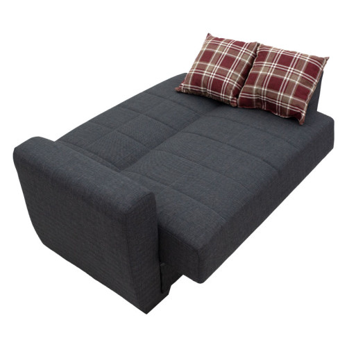2 seater sofa-bed Magnus pakoworld fabric anthracite 154x78x80cm