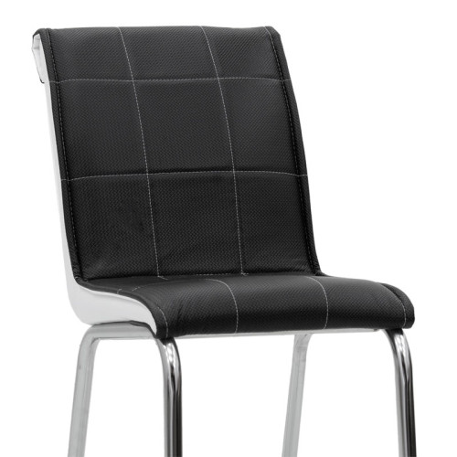 Avante chair 39.5x60x81.5 black/white DIOMMI 190-000040