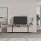 TV cabinet Ondine 160x35,5x48 marble/natural DIOMMI 119-001114