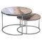 Coffee tables October large table 70x70x50 white marble-silver DIOMMI 120-000351