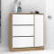 Shoe cabinet Innes 105x35x113 white/sonoma DIOMMI 214-000040