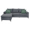 Sofa Fabulous 240x165x95 coal/cypress DIOMMI 168-000038