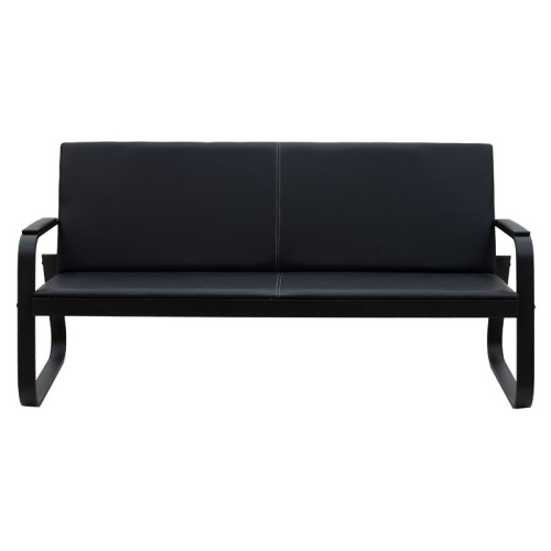  3-seater sofa Rogelio 174x72x85 black DIOMMI 132-000031