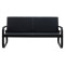  3-seater sofa Rogelio 174x72x85 black DIOMMI 132-000031