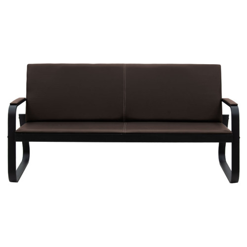  3-seater sofa Rogelio 174x72x85 brown/black DIOMMI 132-000033