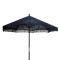 Garden umbrella Brilie 270x270x260 wood/macrame DIOMMI 220-000001