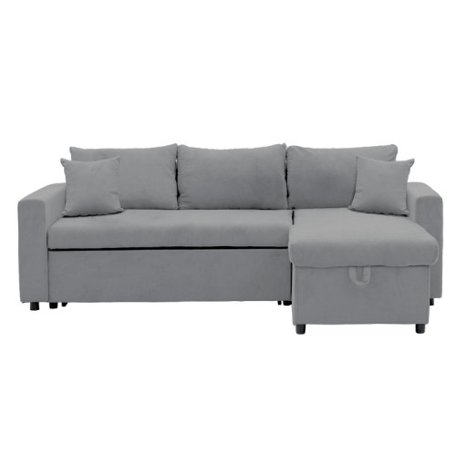 Corner sofa Lilian 225x148x81 gray DIOMMI 166-000020