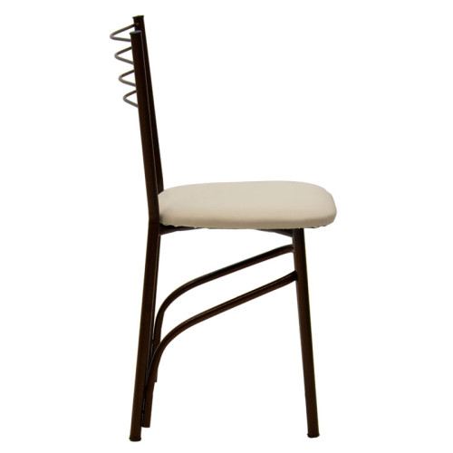 Chair PWF-0642 40х43х80 ecru/black DIOMMI 243-000042