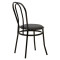 Chair Vienna 40x47x85 black/black metal DIOMMI 243-000004