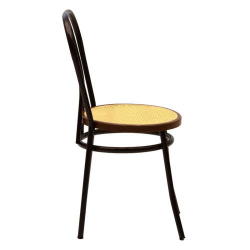 Chair Vienna 40x47x85 beige/brown metal DIOMMI 243-000001