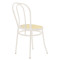 Chair Vienna 40x47x85 beige/white metal DIOMMI 243-000027