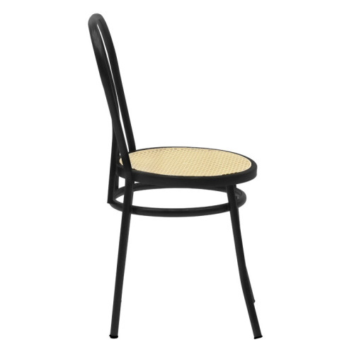 Chair Vienna 40x47x85 beige/black metal DIOMMI 243-000032