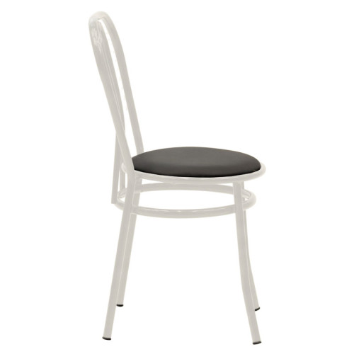 Chair Vienna 40x47x85 dirty white/black metal DIOMMI 243-000040
