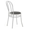 Chair Vienna 40x47x85 black/white metal DIOMMI 243-000039