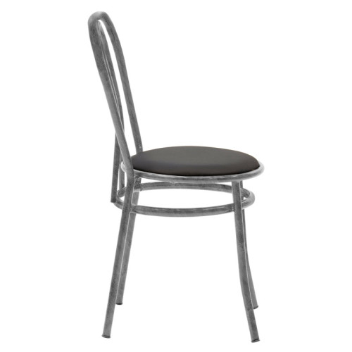 Chair Vienna 40x47x85 black/gray metal DIOMMI 243-000037