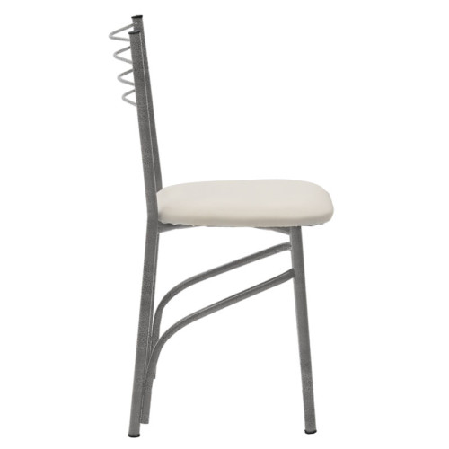 Chair PWF-0642 40х43х80 ecru/grey DIOMMI 243-000041