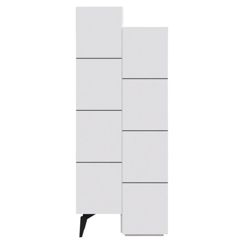 Nightstand Romane 62,2x37,4x155,4 white DIOMMI 119-001122