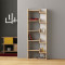 Bookcase Oppa 61x22x162 natural/white DIOMMI 119-001139