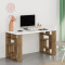 Labyrinth desk Labirent 140x60x75 white/walnut DIOMMI 119-001157