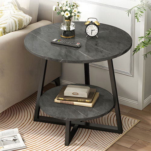 Coffee table Rota 60x6060 marble/black DIOMMI 072-000061