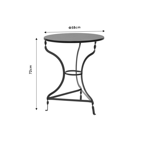 Noah table 58x58x72 green DIOMMI 243-000078
