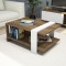 Coffee table Cave 80x50x35 walnut/white DIOMMI 120-000044