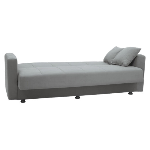 3-Seater sofa bed Meredith 210x86x78 light grey DIOMMI 245-000009