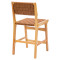 Bar stool Ridley wood-pu natural