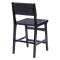 Bar stool Ridley wood-pu black