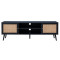  TV Bar Oslo 150x39x49cm black-natural DIOMMI 086-000018