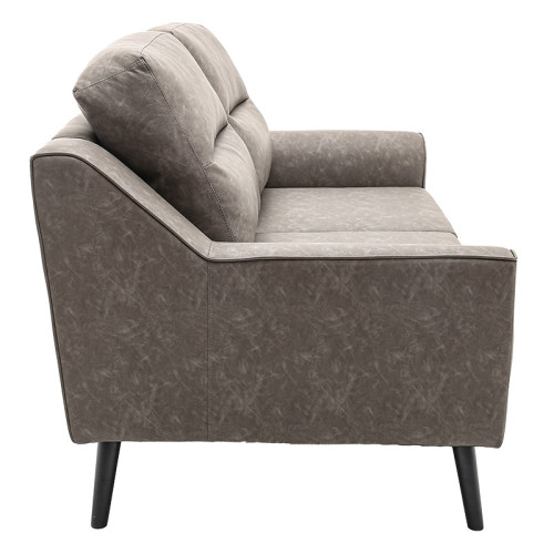 2 seater sofa Lonnie pakoworld PU grey antique 160.5x94x92cm