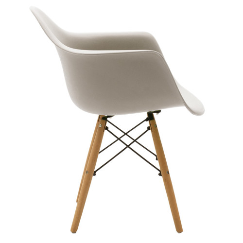 Armchair Julita DIOMMI Propylene grey - oak