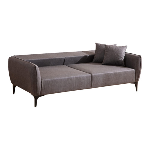 3 seater sofa PWF-0565 pakoworld fabric anthracite 220x95x67cm