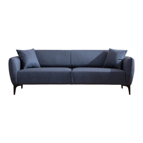3 seater sofa PWF-0565 pakoworld fabric blue 220x95x67cm