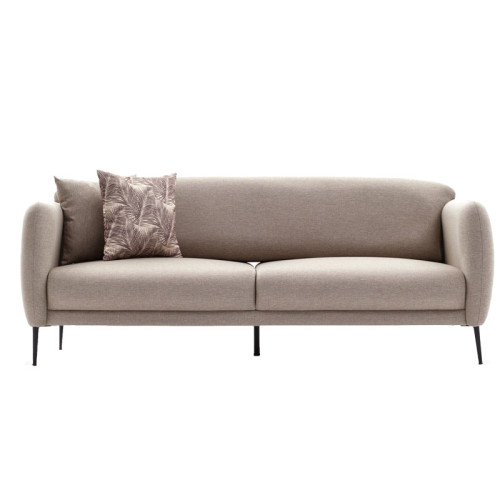 3 seater sofa-bed PWF-0577 pakoworld fabric beige-brown 210x95x80cm