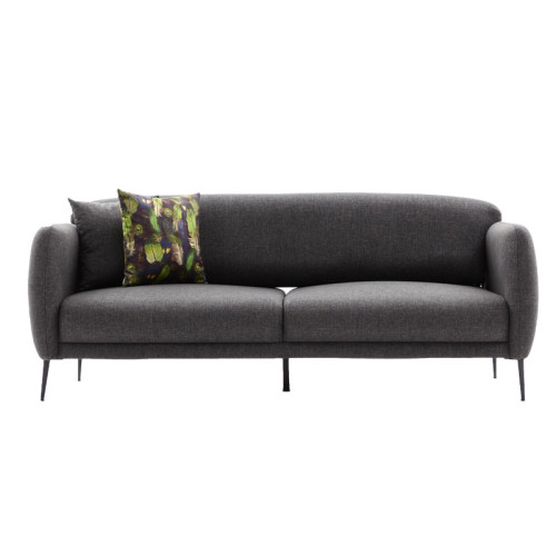 3 seater sofa-bed PWF-0577 pakoworld fabric anthracite 210x95x80cm