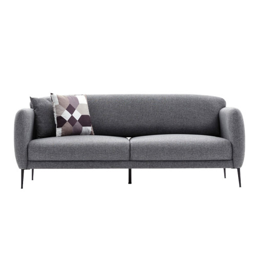 3 seater sofa-bed PWF-0577 pakoworld fabric grey 210x95x80cm