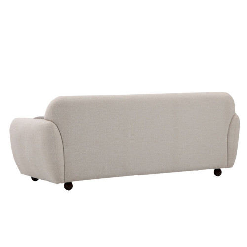 3 seater sofa Arabella pakoworld fabric white 223x83x86cm