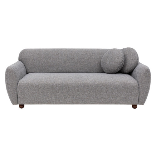 3 seater sofa Arabella pakoworld fabric grey 223x83x86cm