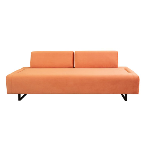 3 seater sofa with side table PWF-0595 pakoworld fabric orange 220x90x80cm