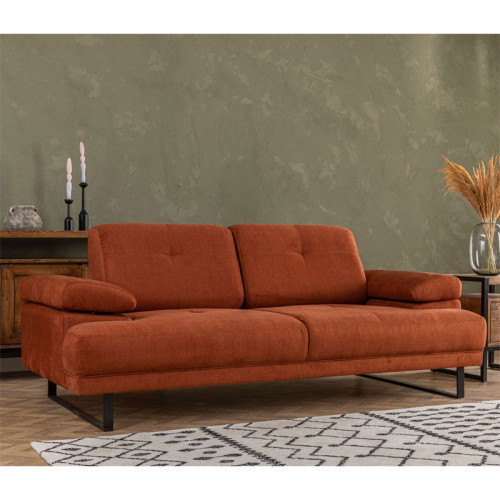 2 seater sofa PWF-0586 pakoworld fabric tile 199x99x83cm